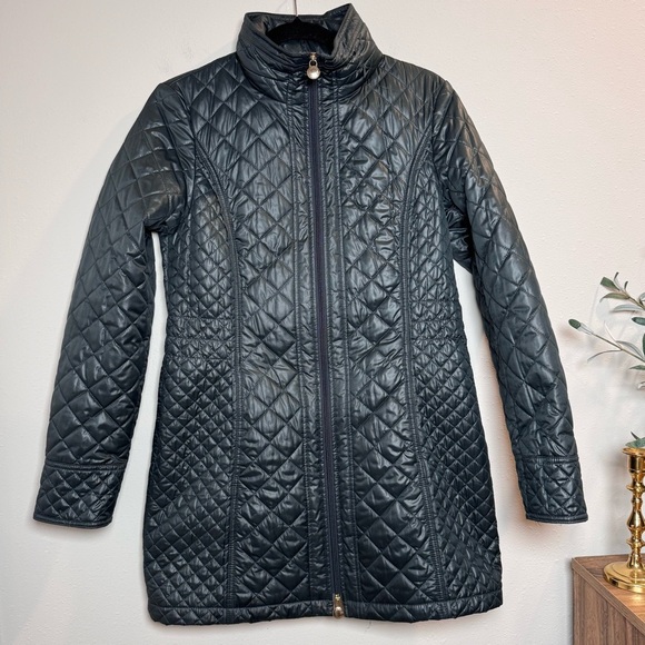 Laundry By Shelli Segal Green Women’s Size Small Diamond Quilted Puffer Jacket - Picture 1 of 6